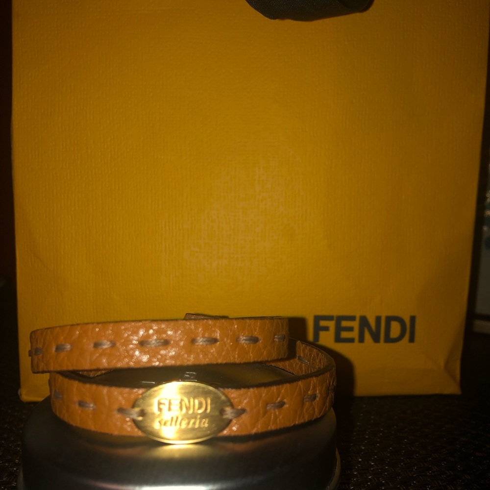 Fendi Selleria leather bracelet